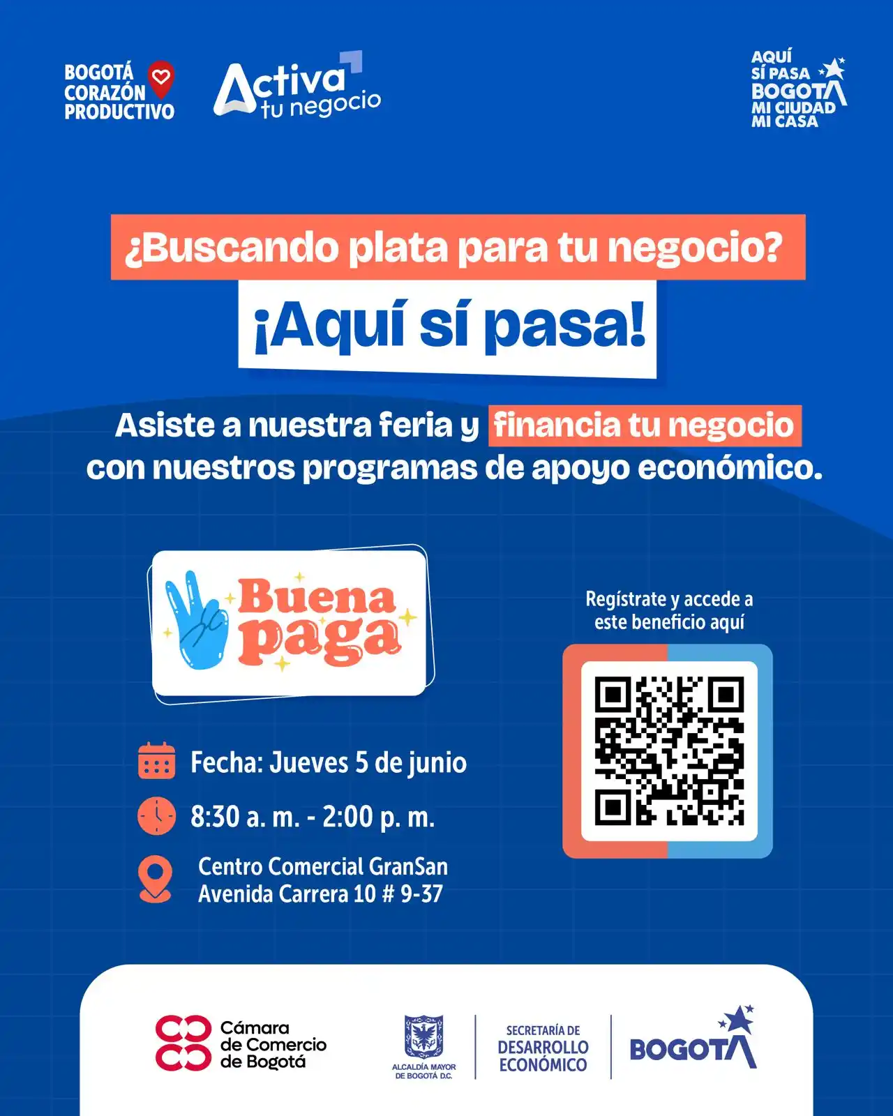 Image from Empleo en Bogotá: Te esperamos en la feria de créditos, con 10 entidades bancarias aliad...