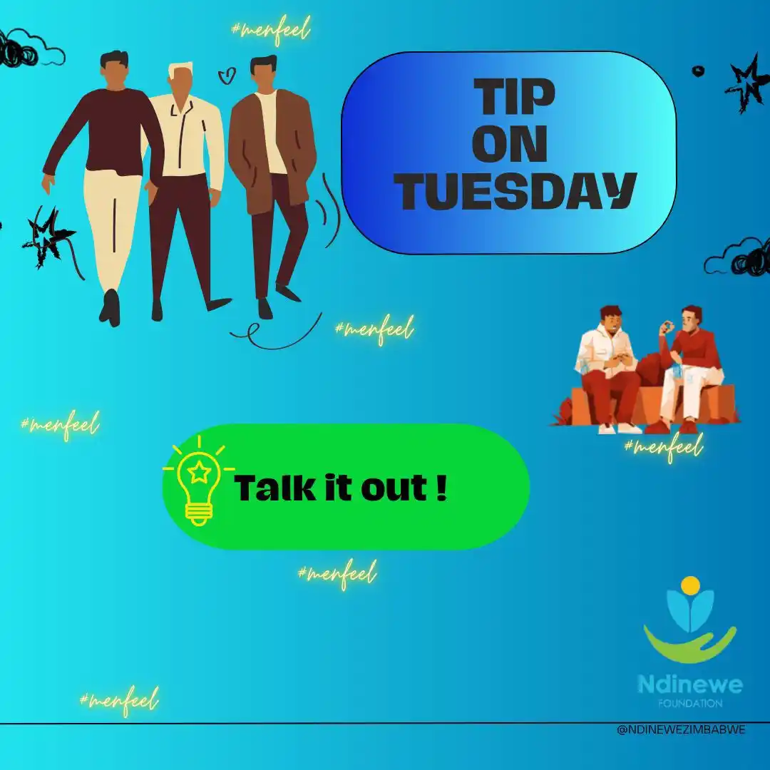 Image from Ndinewe Foundation: Tip on Tuesday Talking about difficult topics and feelings can improve...