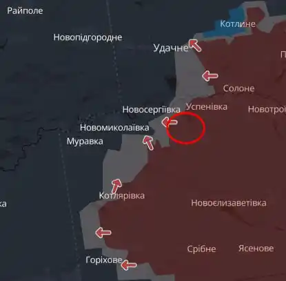 Image from 24 Канал | Новини України: *❗️ Ворог окупував село Новоолександрівка на Донеччині неподалік від к...