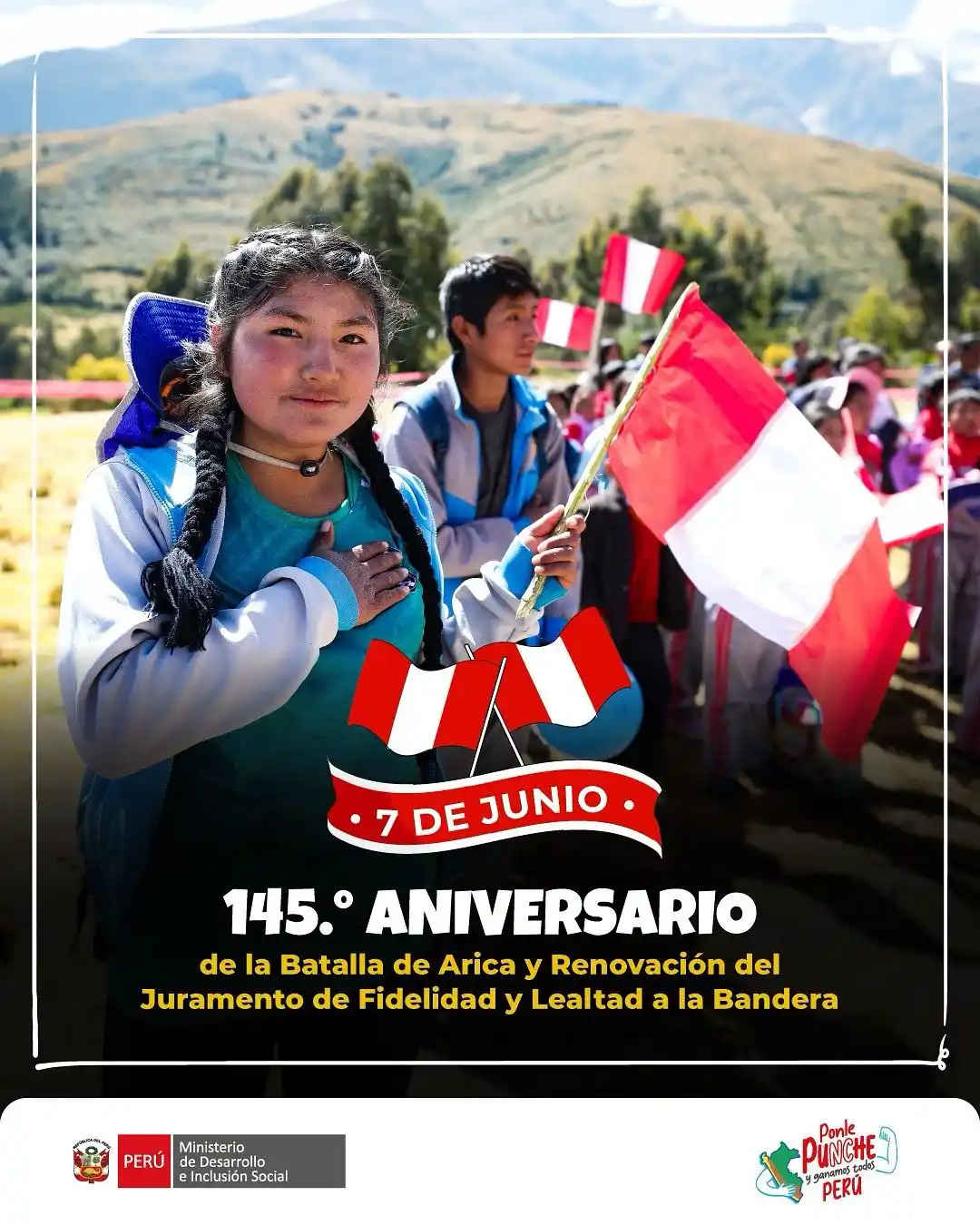 Image from Ministerio de Desarrollo e Inclusión Social: 🗓️ 7 de junio | Hoy conmemoramos el valor de quienes defendieron nues...
