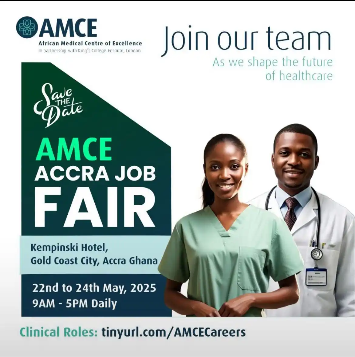 Image from APPLY!: CATEGORY: JOB FAIR DATE: 22nd-24th May 2025 TITLE: AMCE Job Fair COMPA...