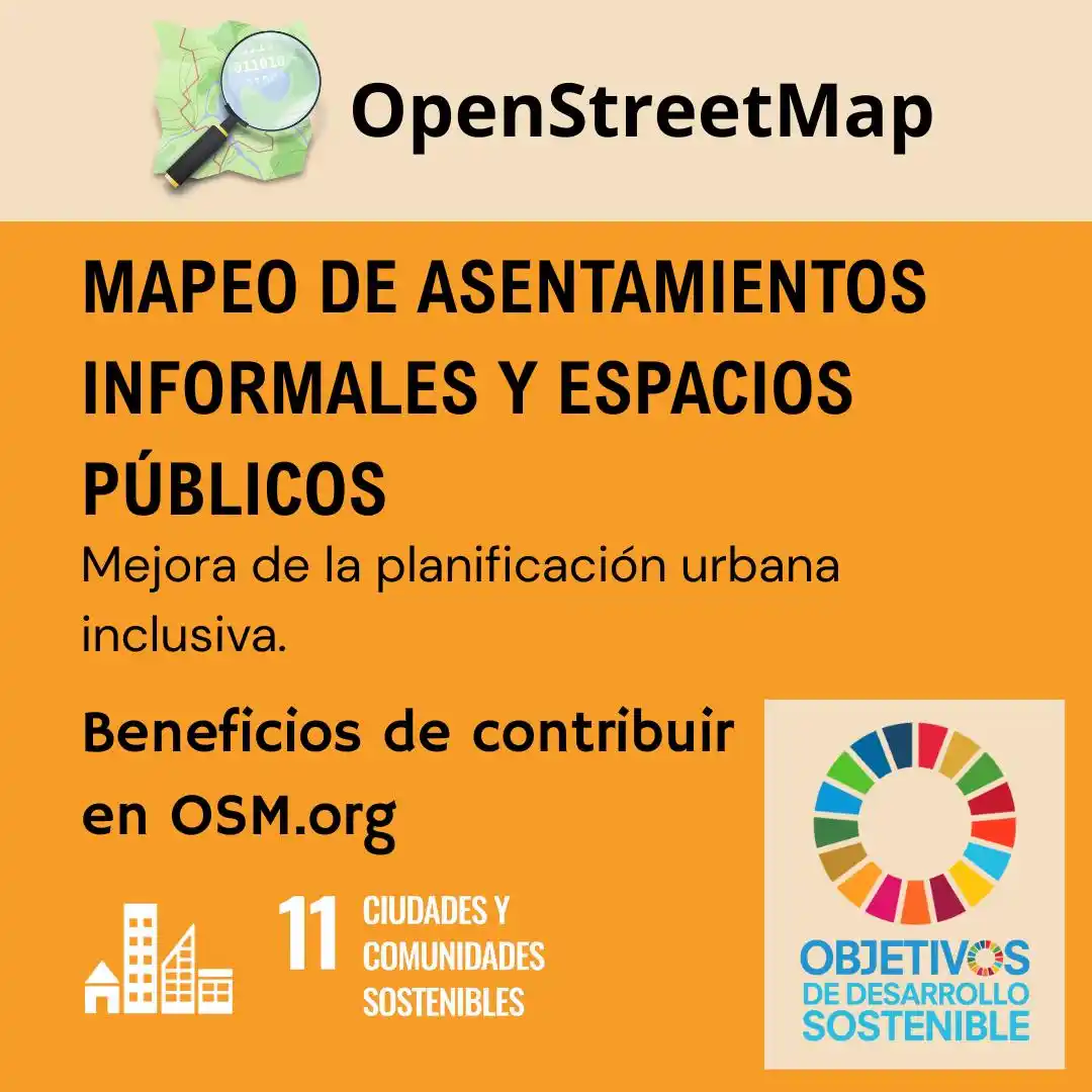 Image from OSM Colombia: Cuando mapeas en OpenStreetMap puedes contribuir en los Objetivos de D...