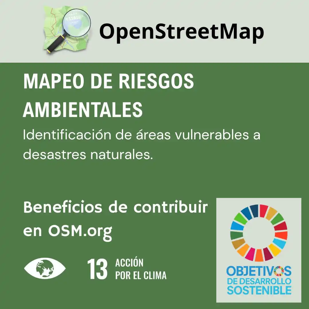Image from OSM Colombia: Cuando mapeas en OpenStreetMap puedes contribuir en los Objetivos de D...