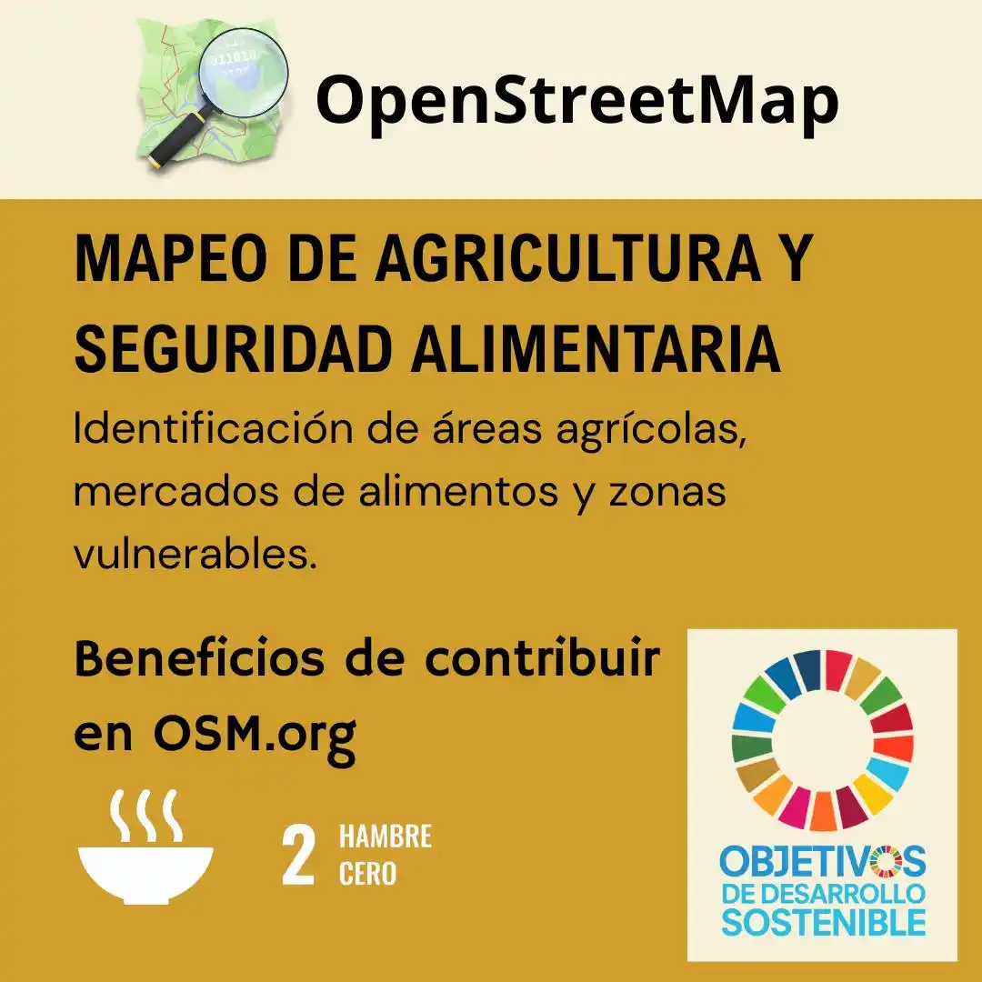 Image from OSM Colombia: Cuando mapeas en OpenStreetMap puedes contribuir en los Objetivos de D...