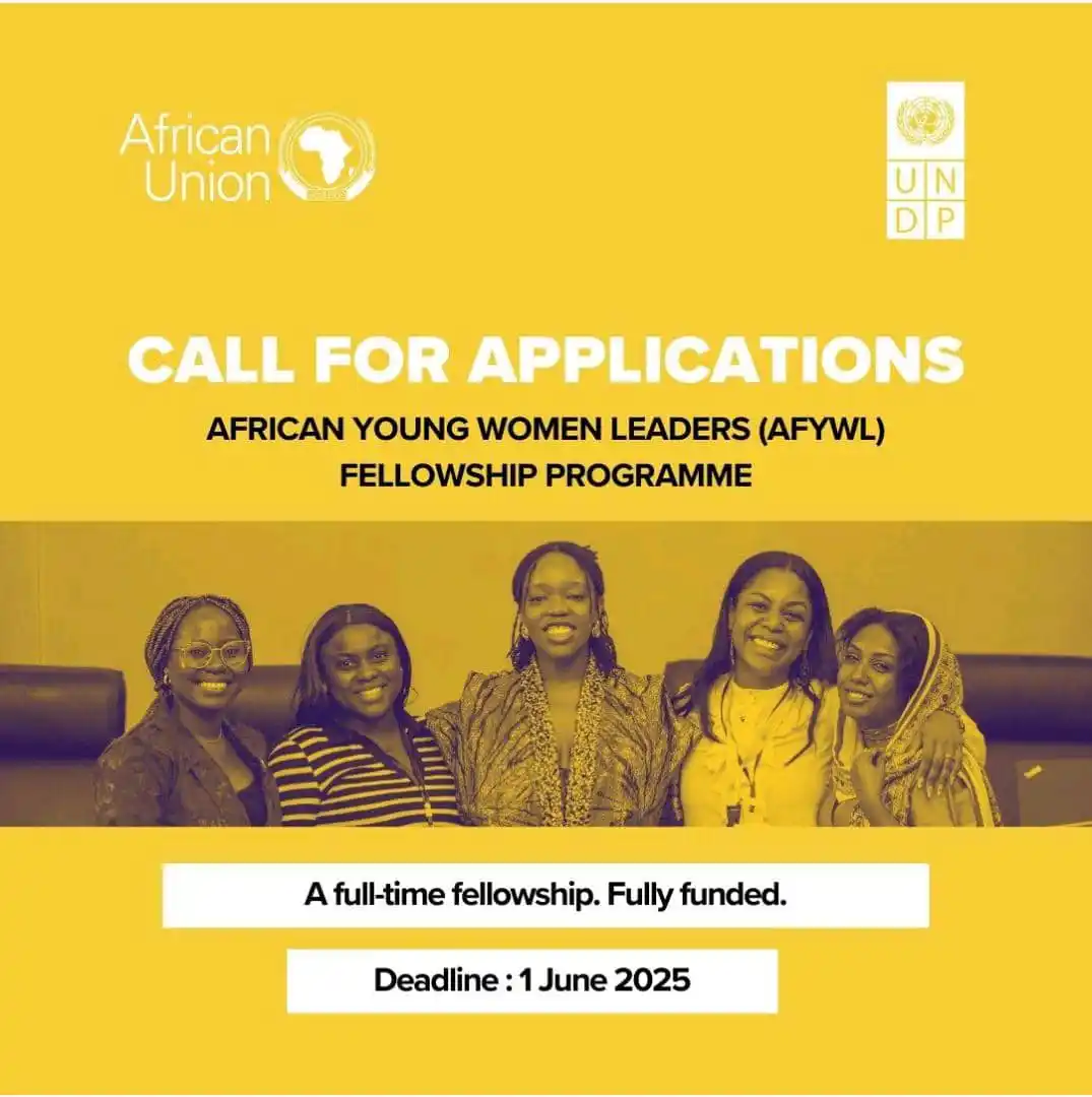 Image from APPLY!: *FELLOWSHIP OPPORTUNITY* *Deadline:* 1 June 2025 *Title:* African Y...