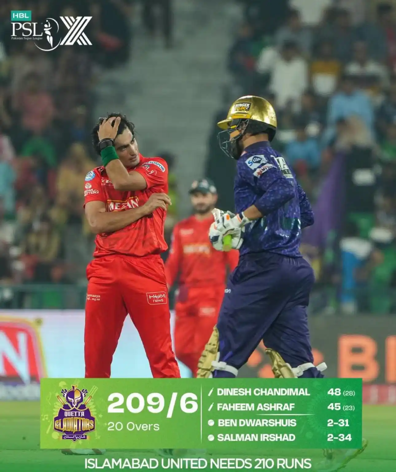 Image from Waqas Maqsood: First innings: ✅ Drama: ✅ Boundaries: ✅ Now let’s see who’s got nerves...