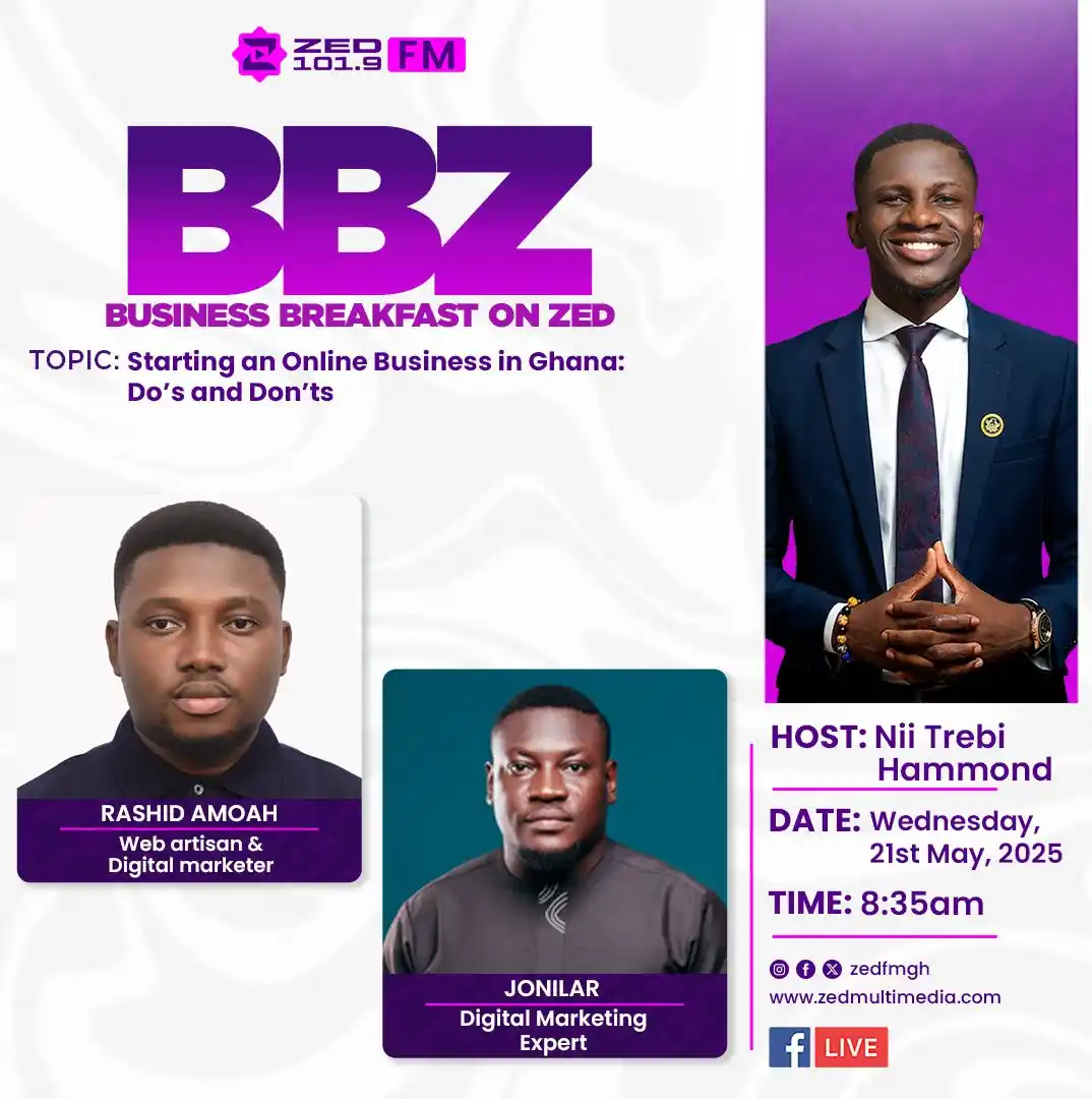 Image from Zed Multimedia: Have you ever thought of starting an online business in Ghana? Then to...