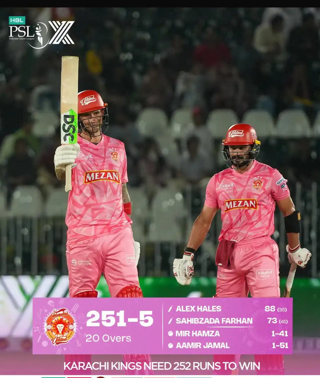 Image from Waqas Maqsood: Islamabad found their groove at home ground. This is going to be a tre...