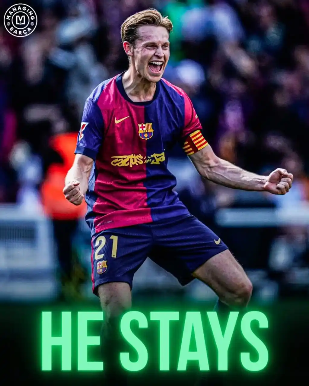 Image from BARÇA CH BLUAGRAÑA 🇪🇦🇪🇦: 🚨🚨🌕| JUST IN: Frenkie de Jong is CLOSE to renewing his contract wit...
