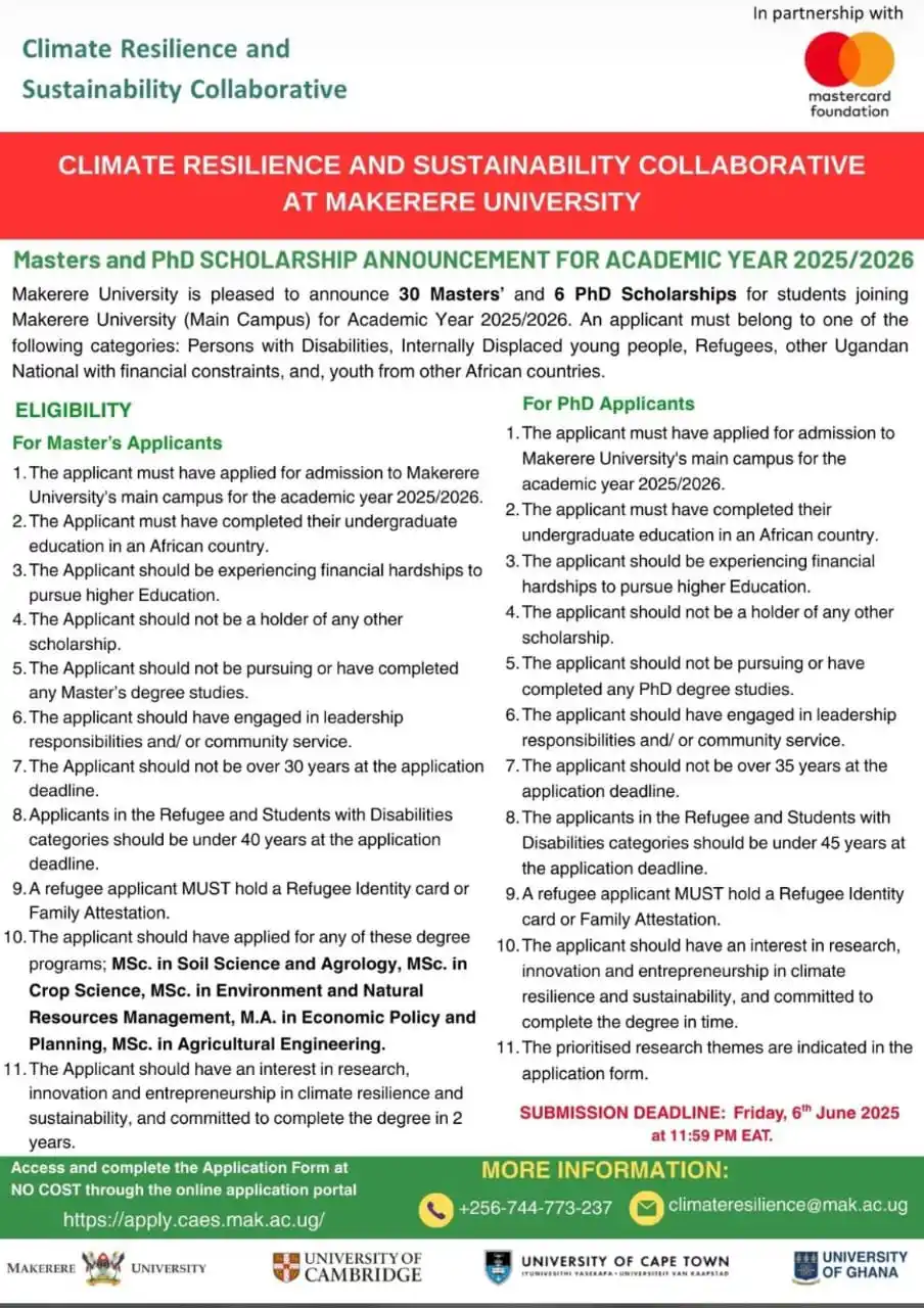 Manny's Scholarships & Opportunities post