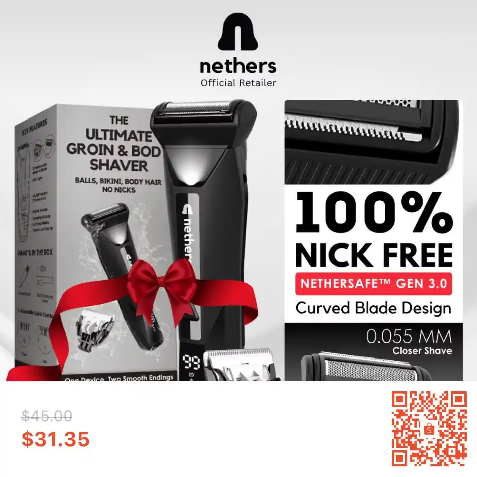 Image from SgShopeeDeal: Nethers Undercut Groin & Body Shaver | Beard Hair Trimmer For Man 100%...