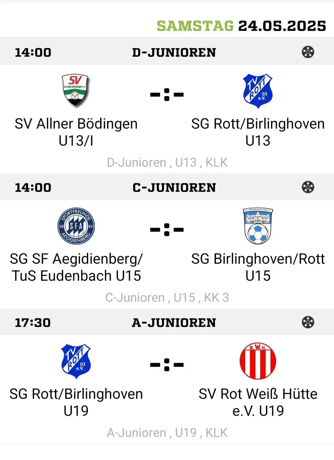 Jugendfußball SV1948 Birlinghoven e.V post