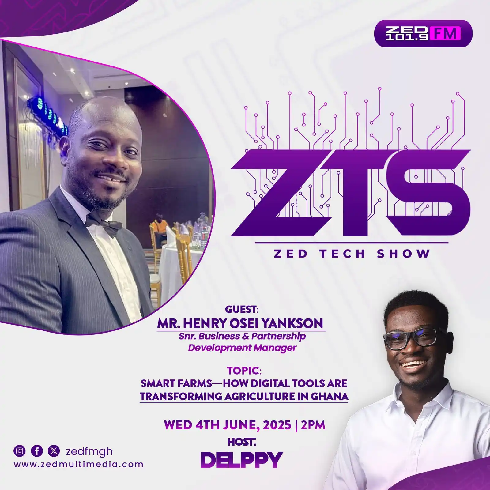 Image from Zed Multimedia: 🚨 Tech Meets Agriculture! 🚨 Join us this Wednesday, 4th June at 2PM...