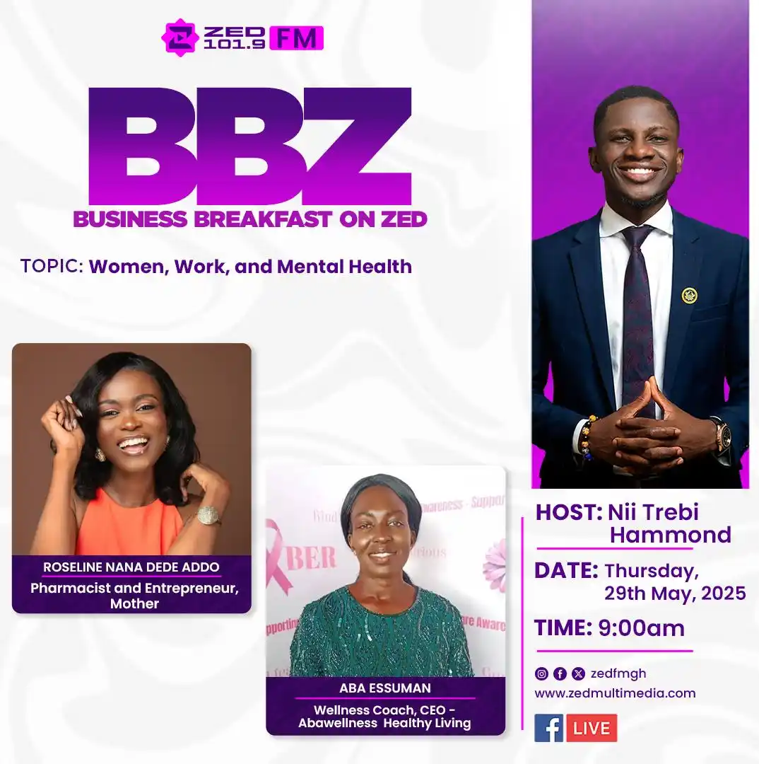 Image from Zed Multimedia: Tune in to BBZ for a powerful conversation on “Women, Work, and Mental...