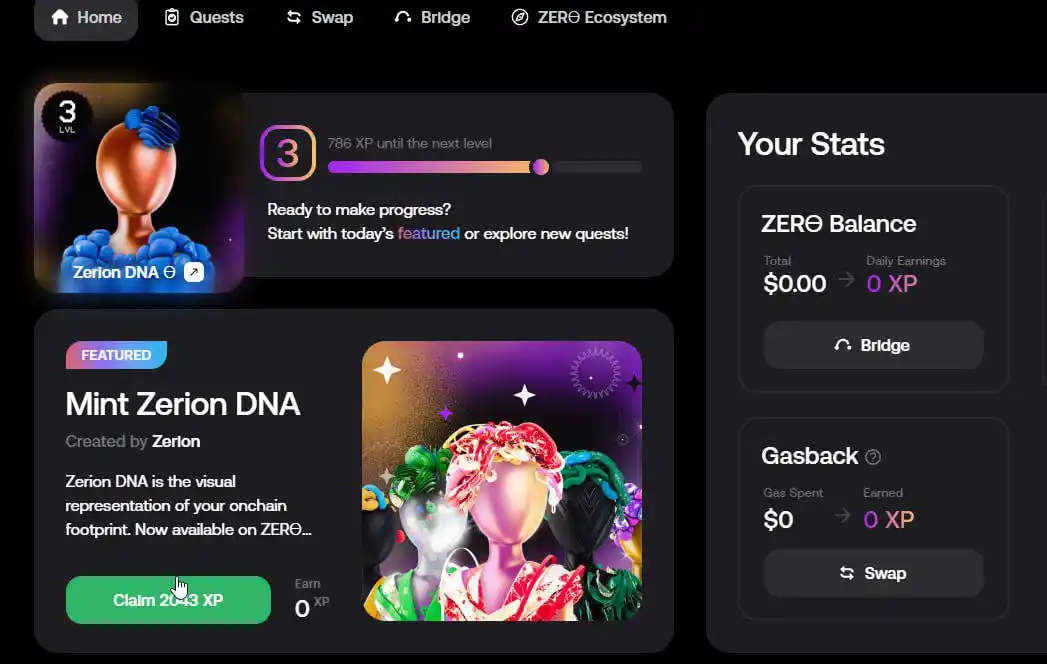 Image from Cminer Box: ⚡️ Zerion XP Campaign Live ~ Join Now🪂 Go-To https://link.zerion.io/...