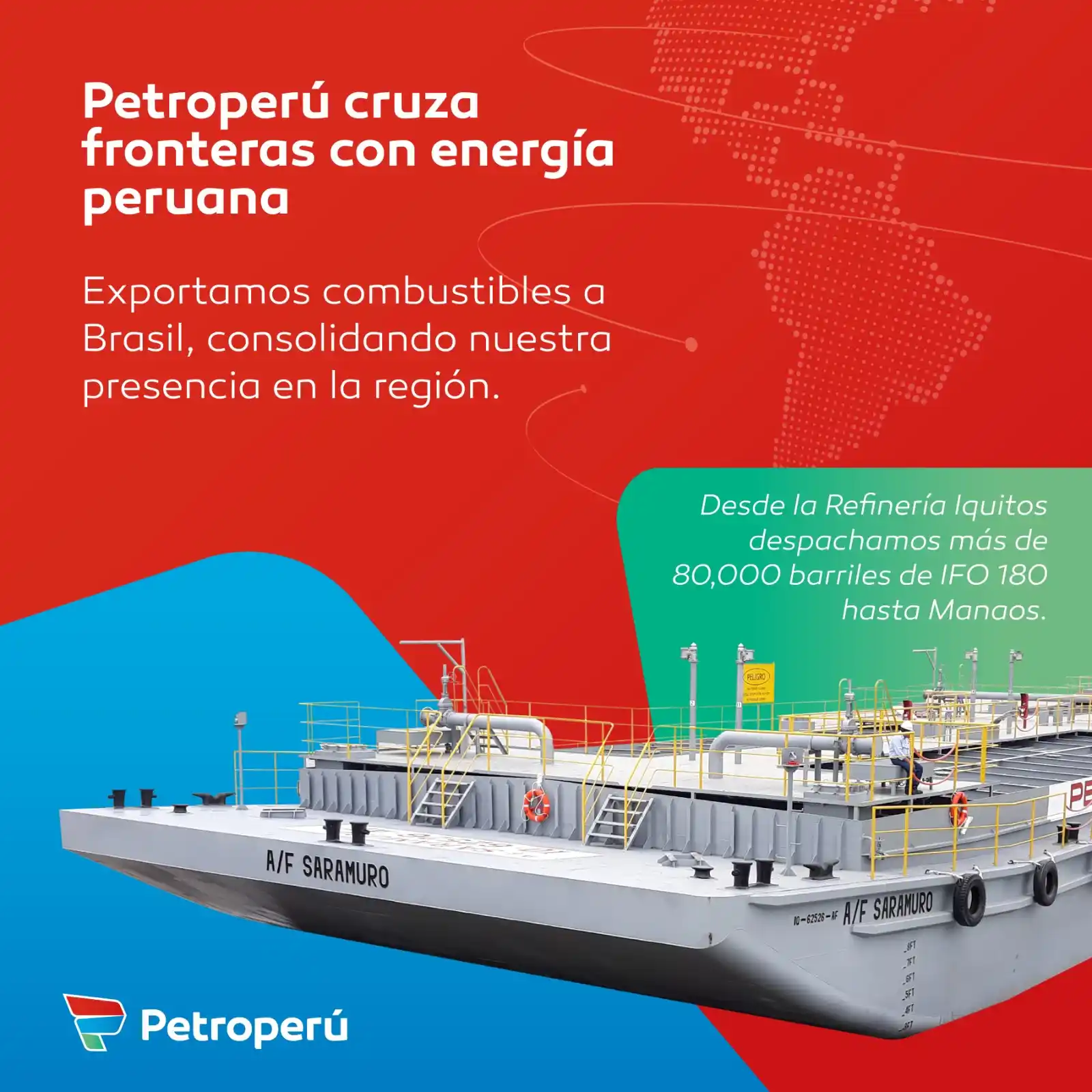 Image from Petroperú S.A.: Como parte de nuestra estrategia de comercialización, Petroperú contin...