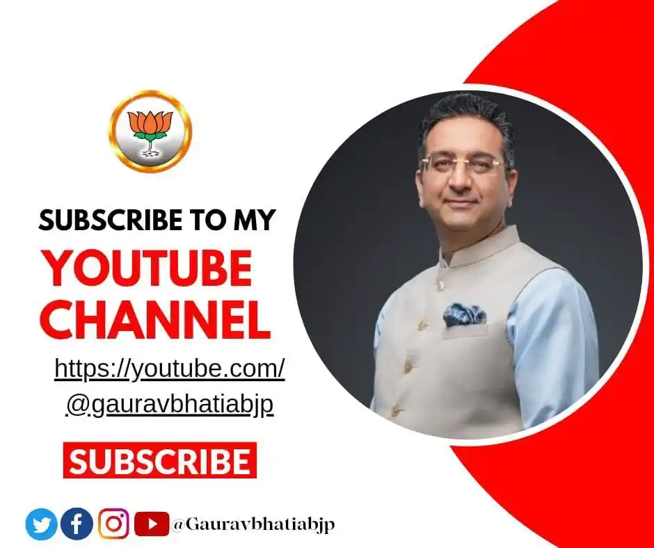 Image from Gaurav Bhatia National Spokesperson BJP Senior Advocate: Do Subscribe & follow to my YouTube Channel for the latest updates He...