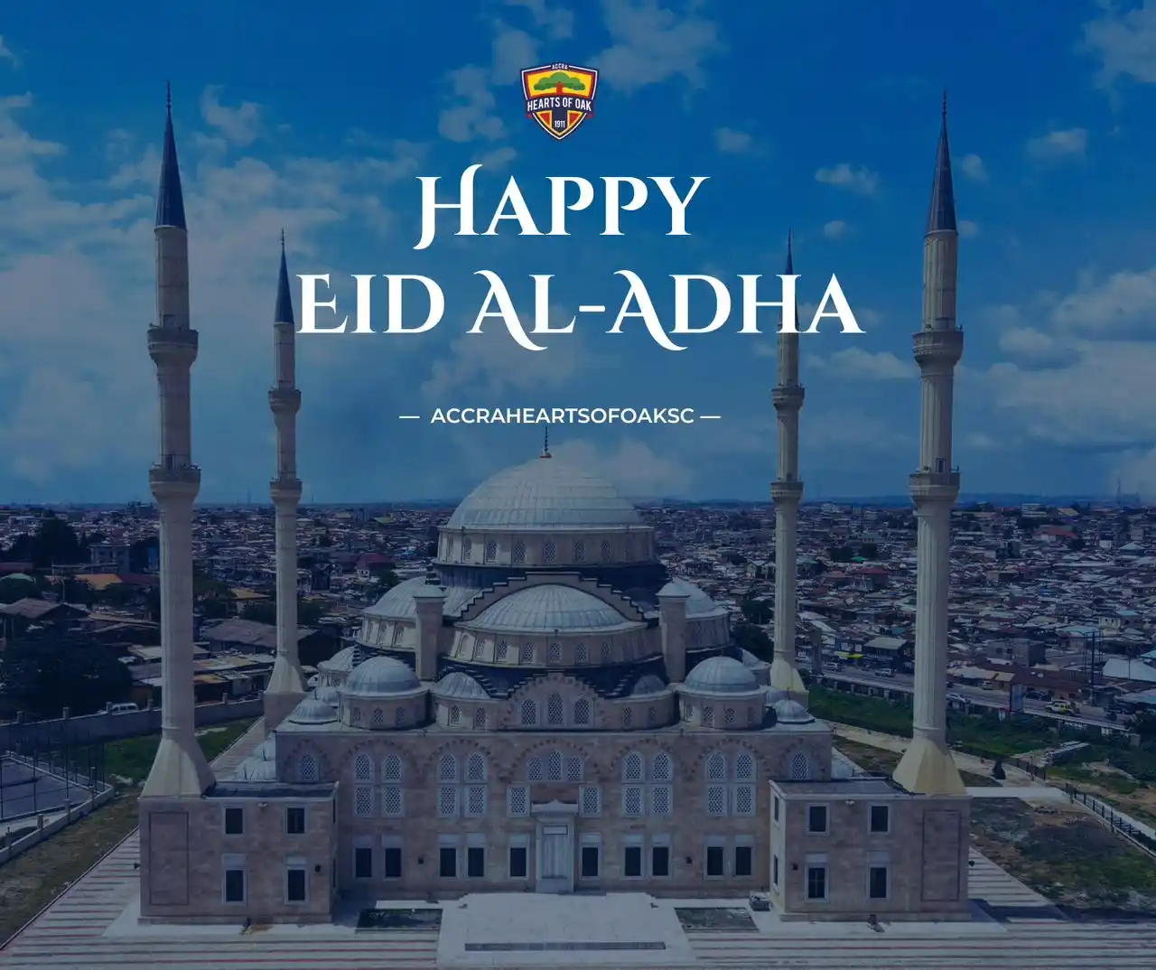 Image from Auroras Football Club: 🕌 Eid Mubarak from the Hearts family! On this day of reflection, sacr...