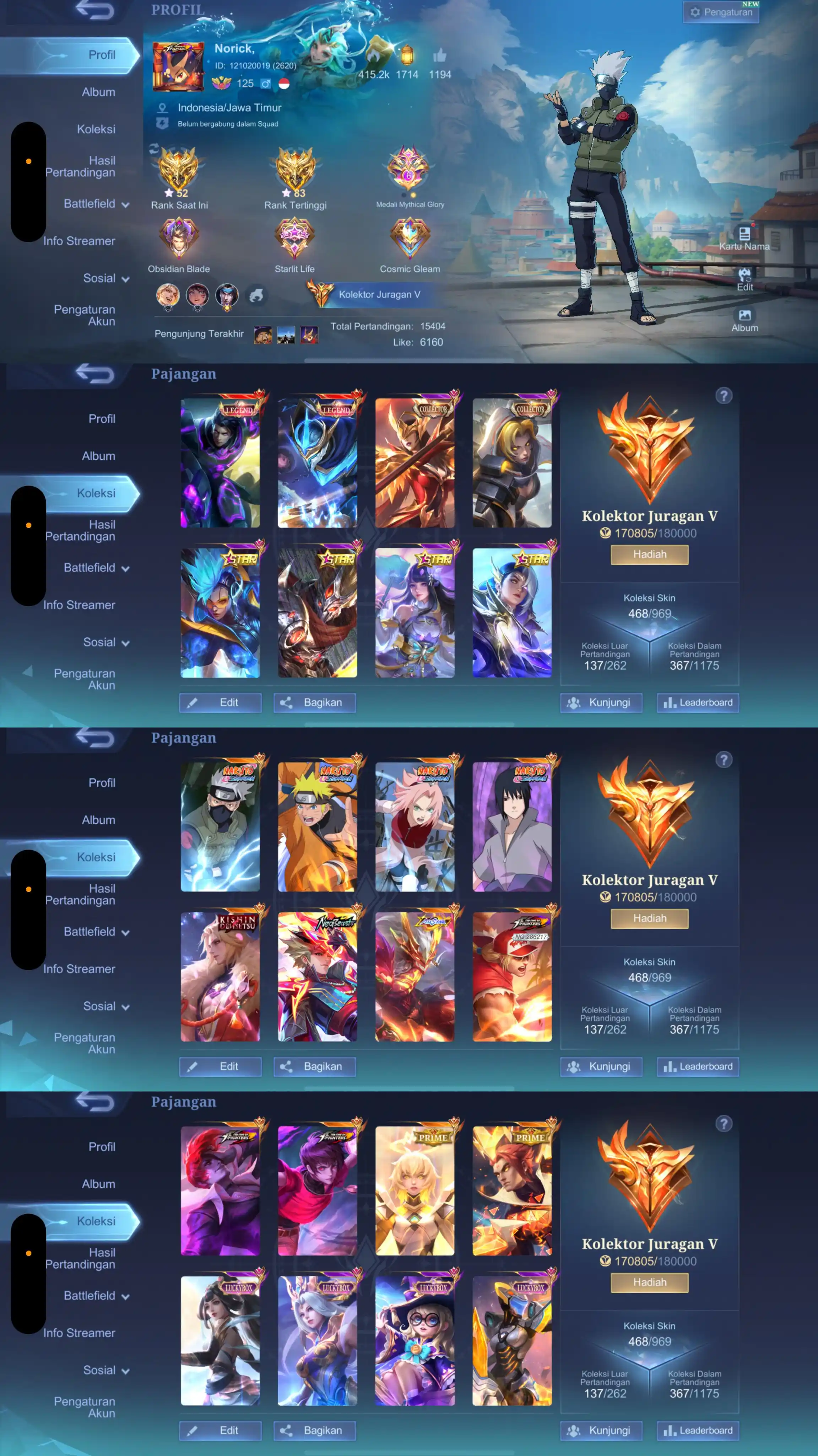 Image from Kringkun: FULL EVENT NARUTO FULL SKIN JUNGLER DM UTUH 487+WDP 9 DAY ANIMASI KILL...