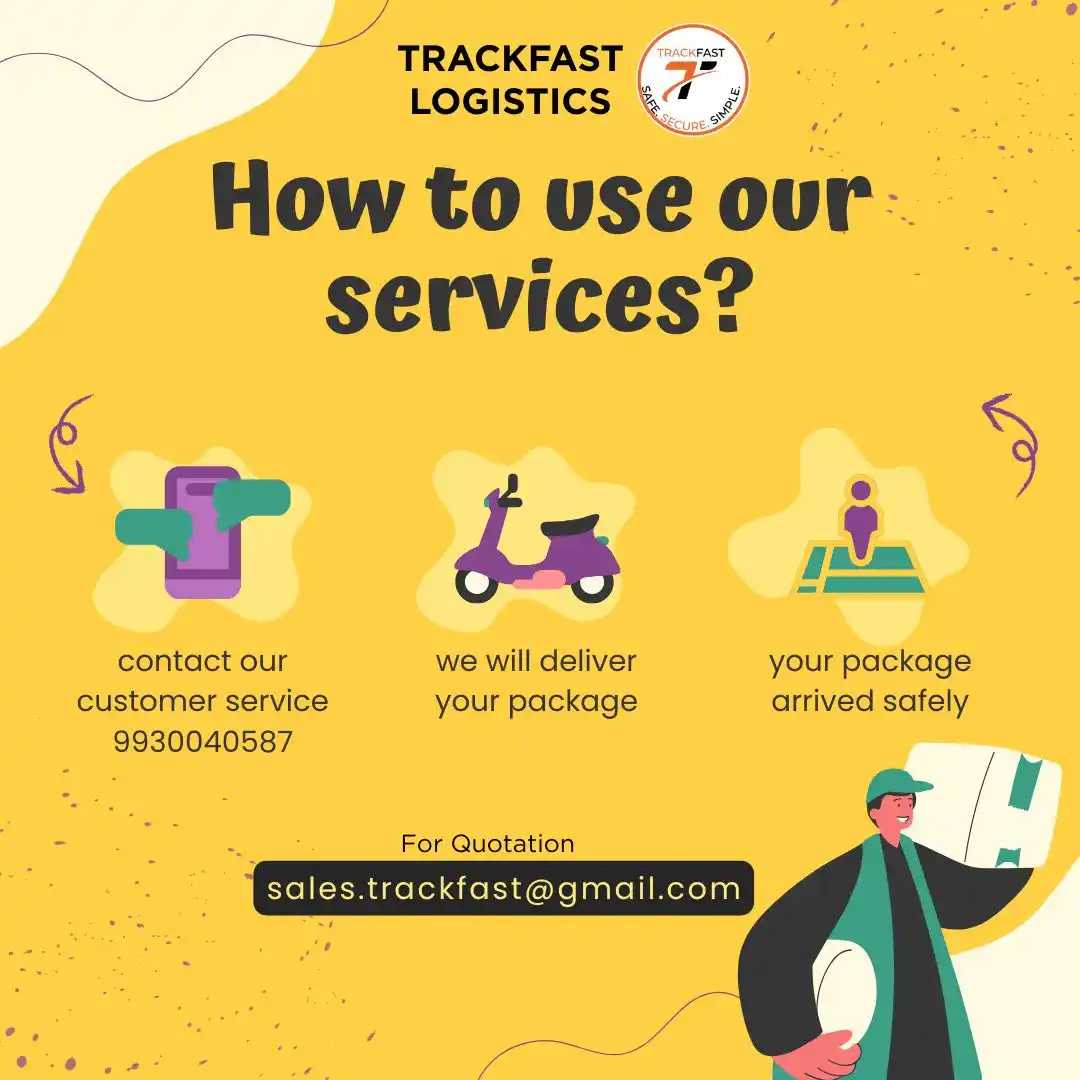 Image from Trackfast Logistics: 📦 How to Use TRACKFAST LOGISTICS? Fast. Simple. Secure. 💨 1️⃣ Contac...