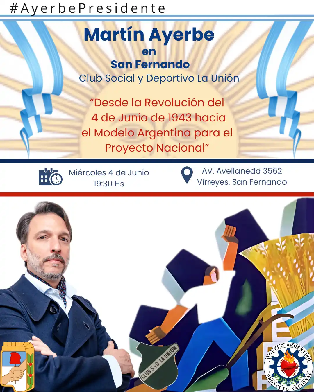 Image from Movimiento de Liberación Nacional #RealismoHeroico: Hoy❗️ *San Fernando*, Zona norte GBA❗ Junto a Martín Ayerbe estaremos...