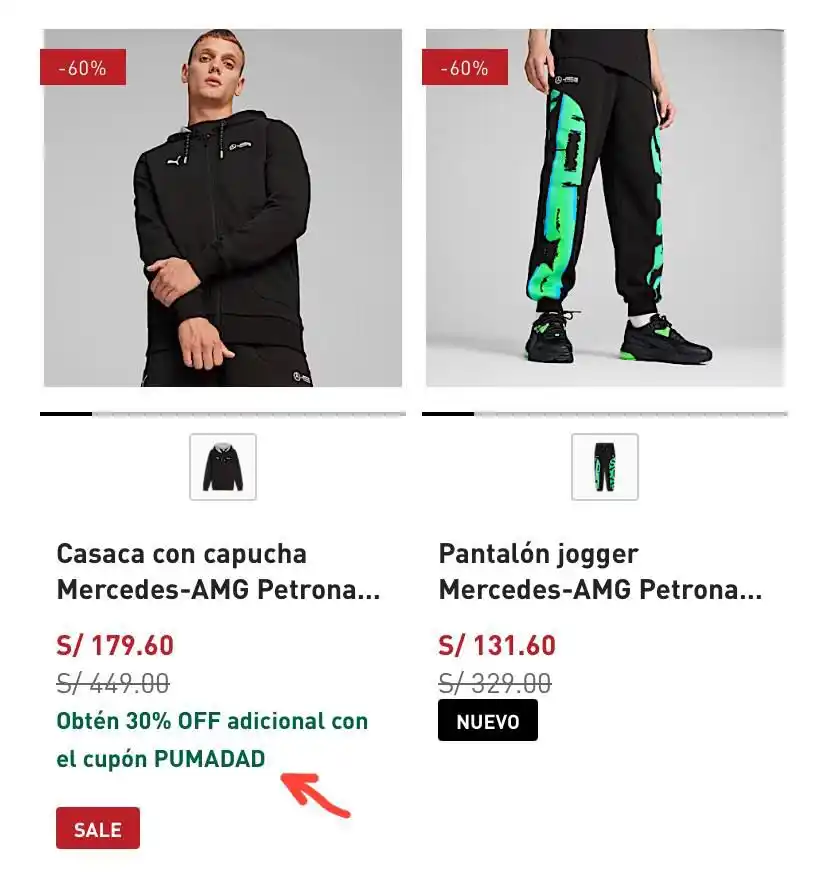 Image from CONCUPON: https://pe.puma.com/pe/es/pd/casaca-con-capucha-mercedes-amg-petronas-...