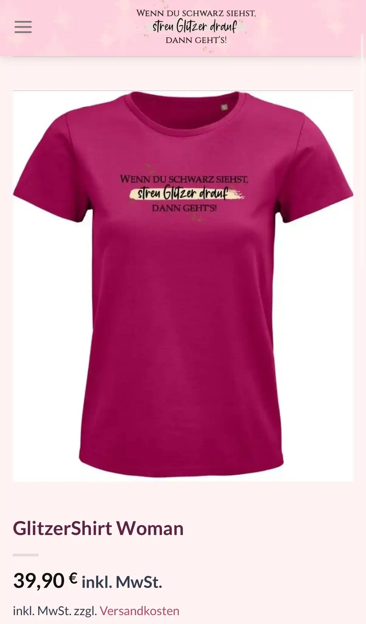 Streu Glitzer drauf  post