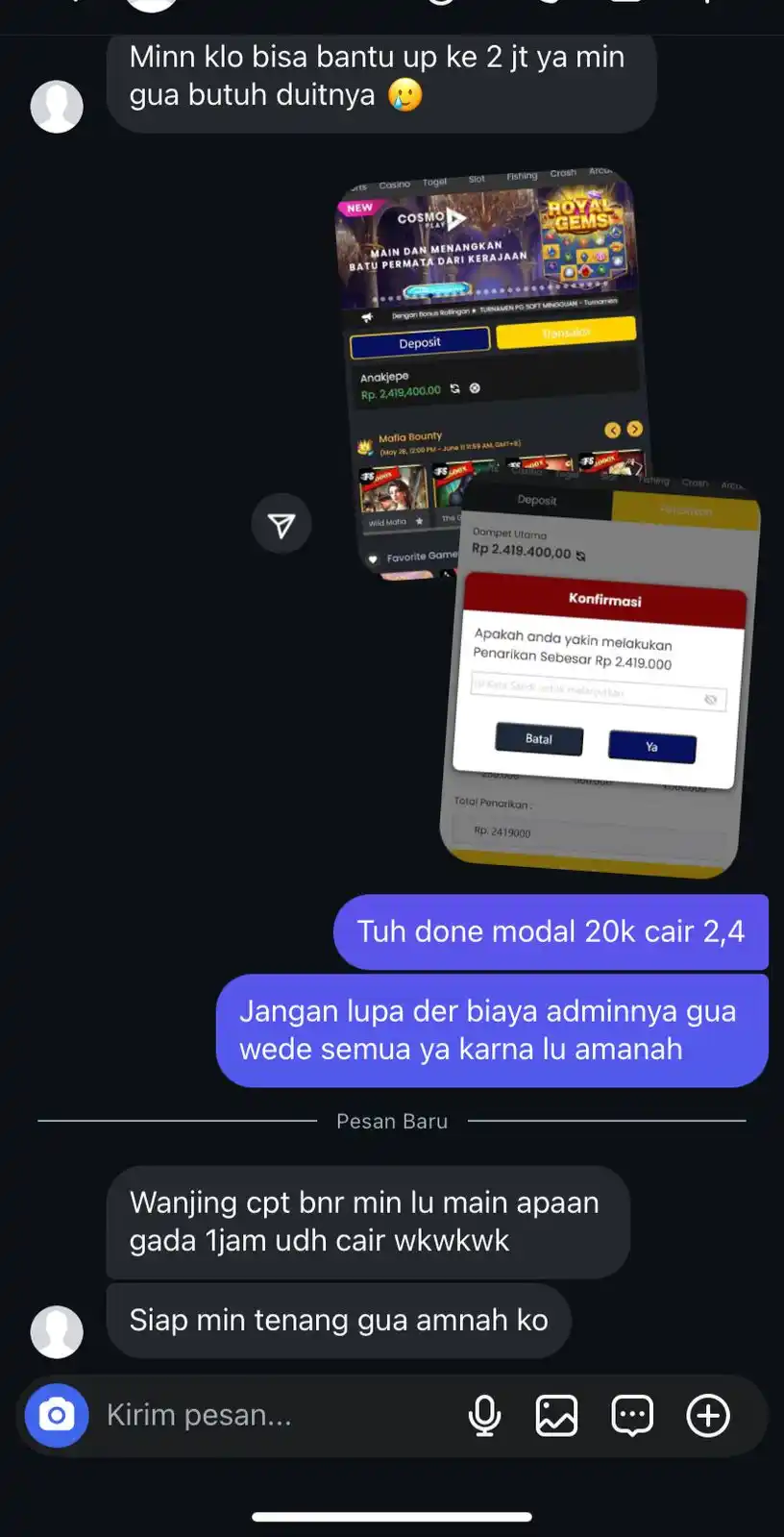 JOKI SPACEMAN PUSAT post