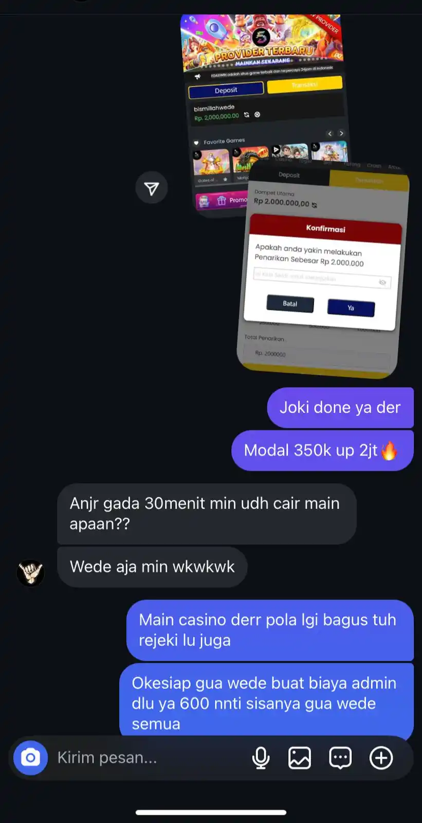 JOKI SPACEMAN PUSAT post