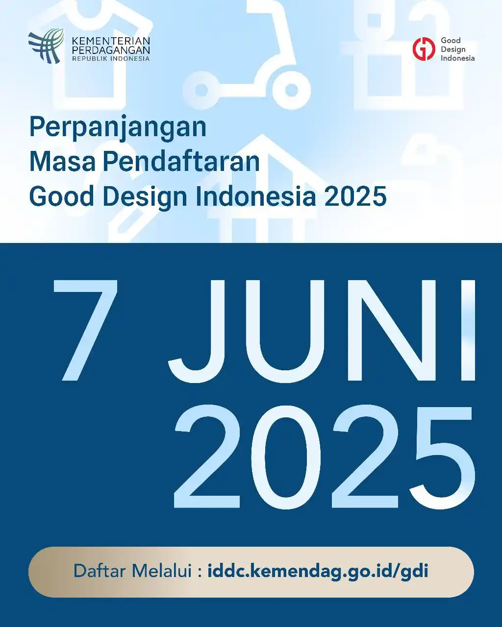 Image from Kementerian Perdagangan: Kabar Baik untuk Para Desainer Indonesia! 🎨✨ Pendaftaran Good Design...