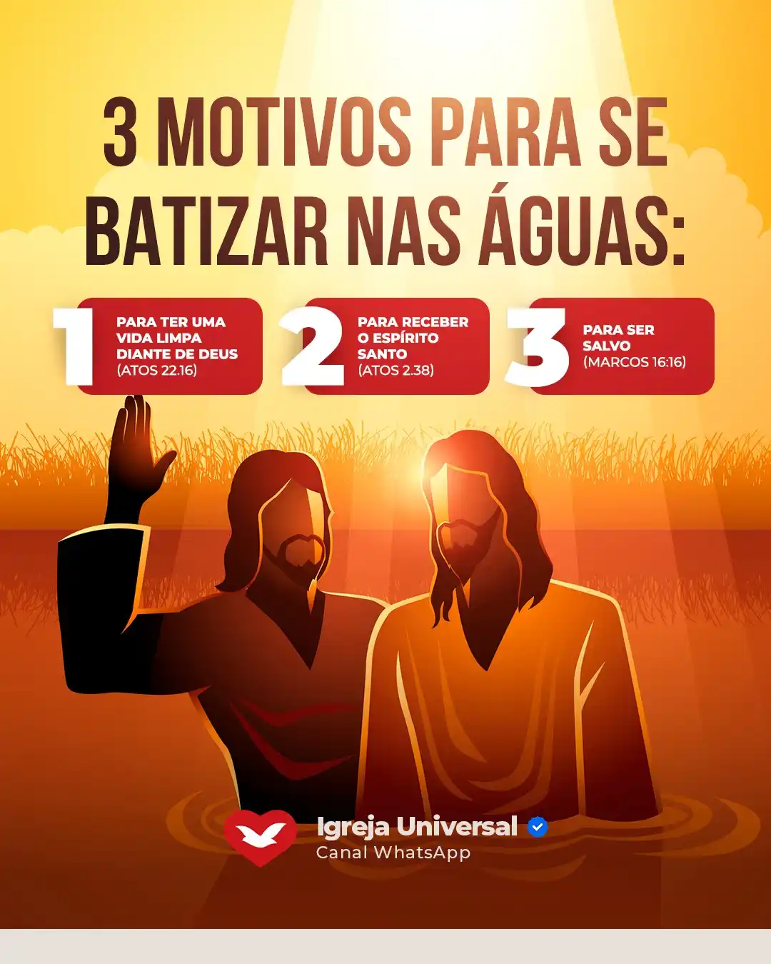 Image from Igreja Universal: Mais do que um ato religioso, o batismo nas águas é o início de uma no...