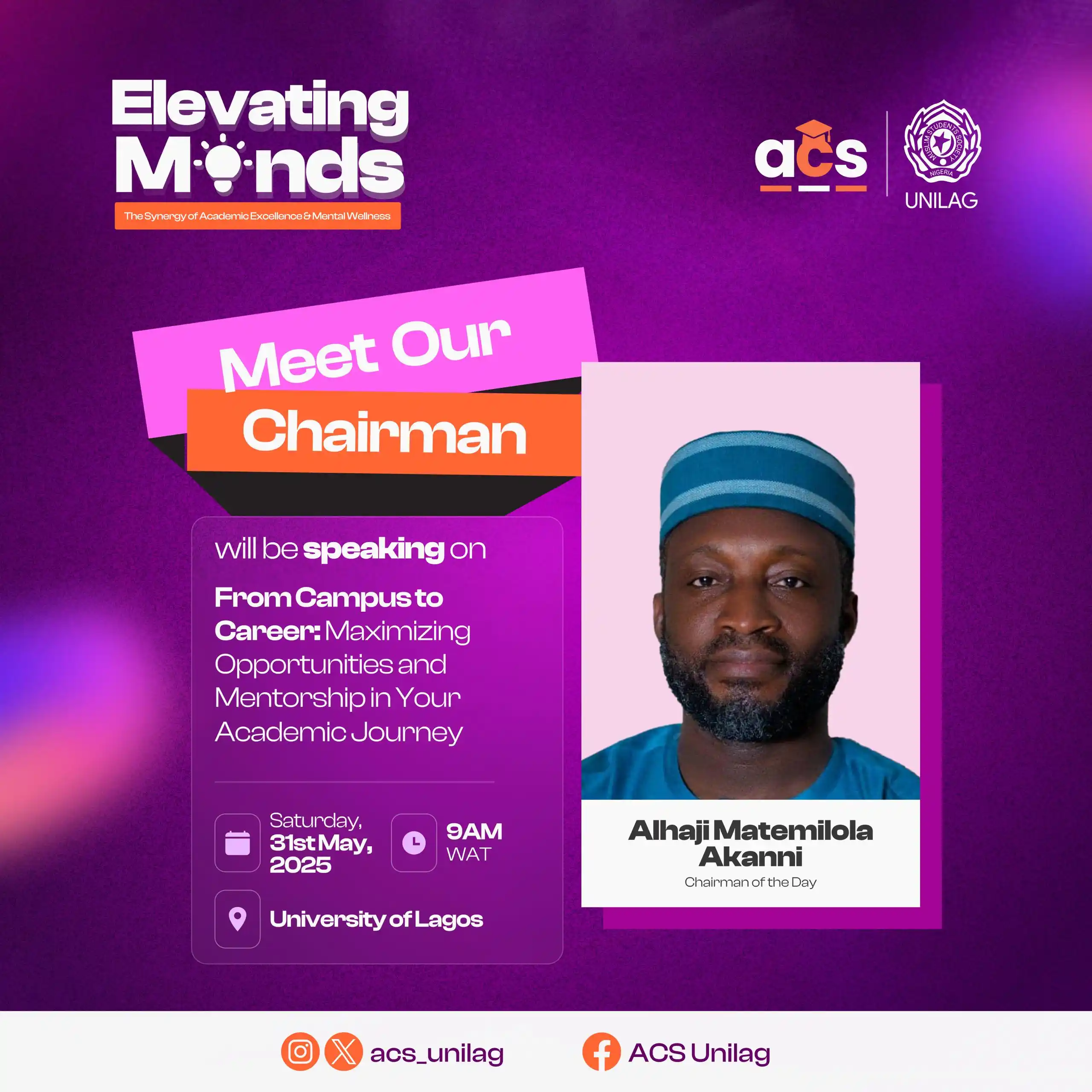 Image from MSSN UNILAG Official: *Our Chairman for <a class="text-blue-500 hover:underline cursor-point...