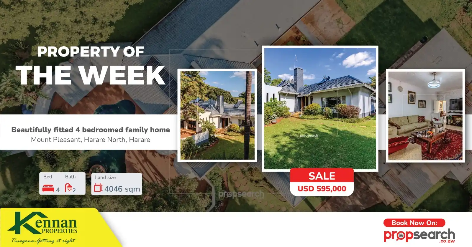 Image from propsearch.co.zw - Search Powered by Professionals: *🌟 Property of the Week* *Elegant Living in Mount Pleasant* _📍 Moun...