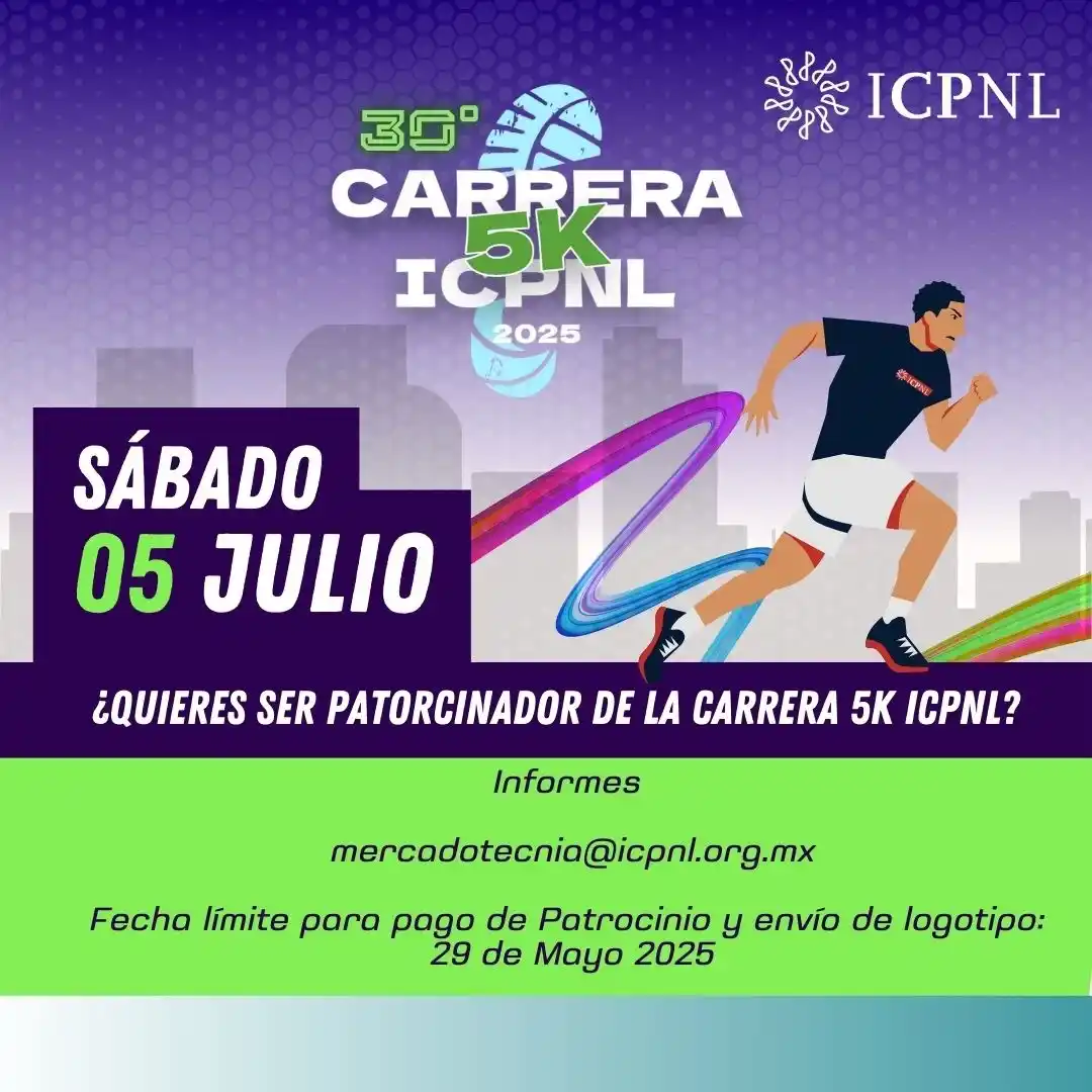 Image from ICPNL: *¿Quieres ser patrocinador de la carrera 5k del ICPNL?* Pide informes ...