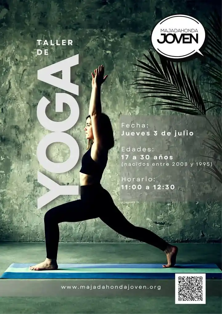 Image from Majadahonda Joven: 🧘 *Taller de Yoga para jóvenes* 🙌Un espacio para desconectar y apre...
