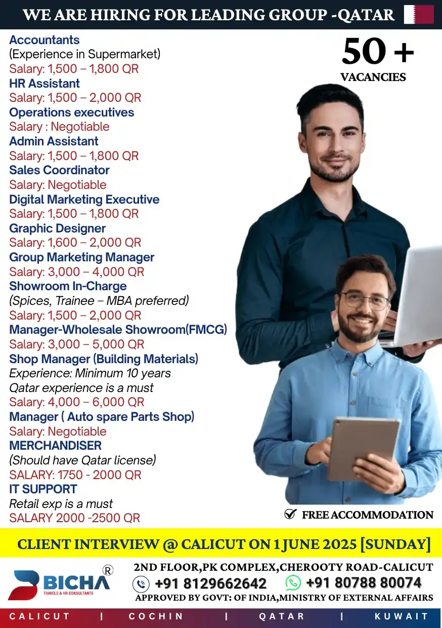 BICHA TRAVELS & HR CONSULTANTS post