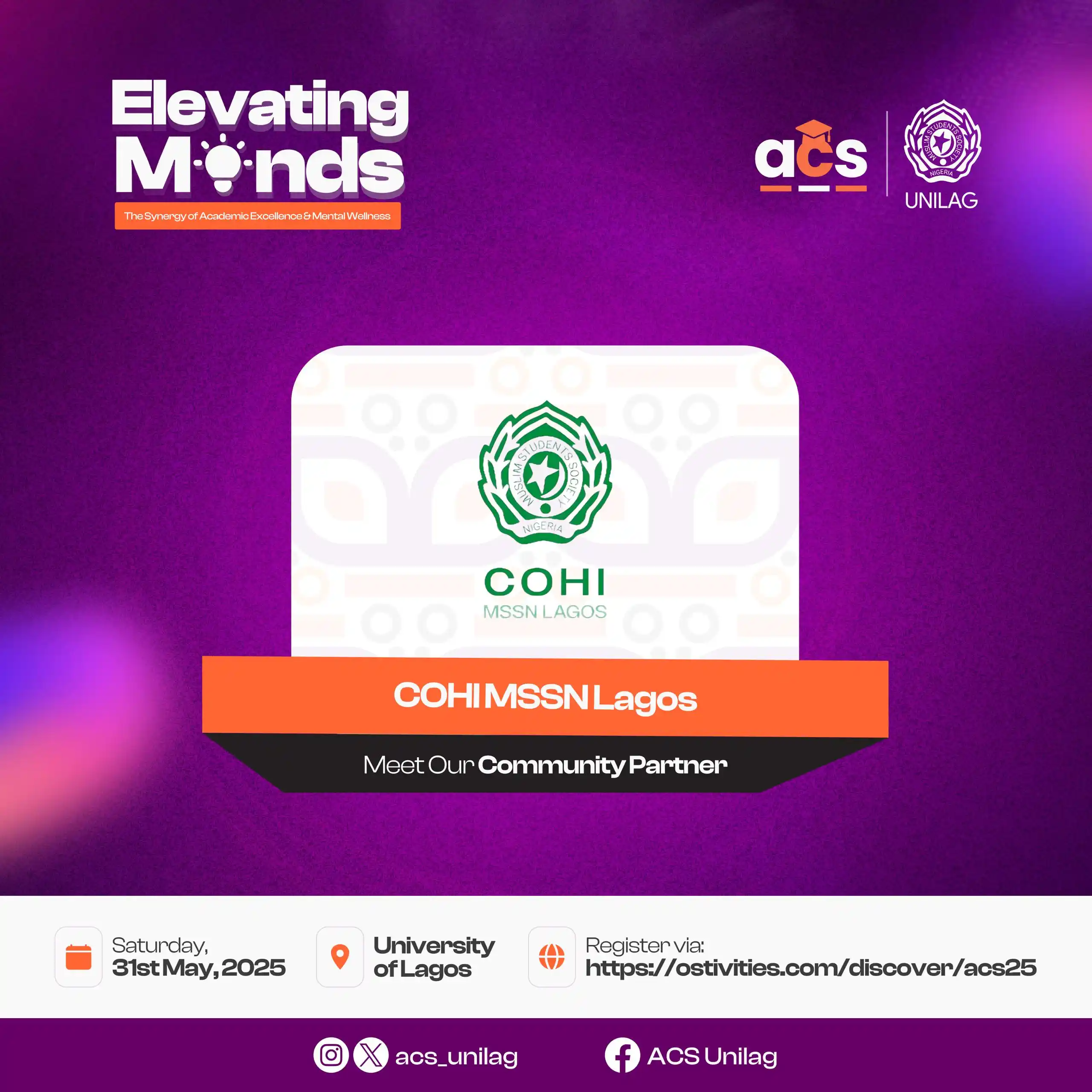 Image from MSSN UNILAG Official: We're thrilled to announce that *_Council of Higher Institutions (COHI...