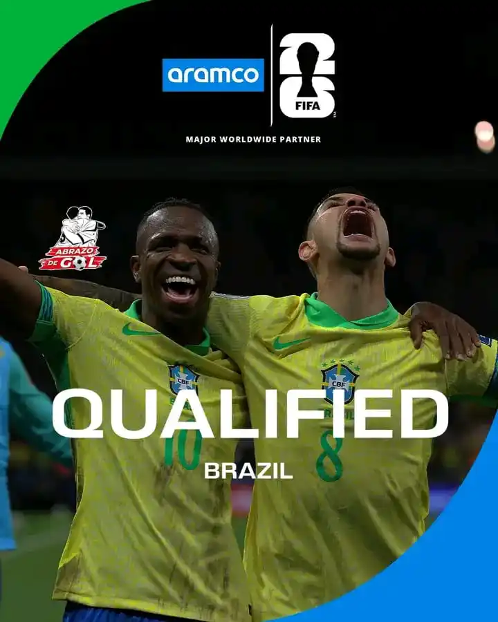 Image from 🏆⚽️ ABRAZO DE GOL 2025 ⚽️🏆: 🇧🇷 ¡BRASIL SE CLASIFICÓ AL MUNDIAL 2026! 🏆 La Verdeamarela de Carl...