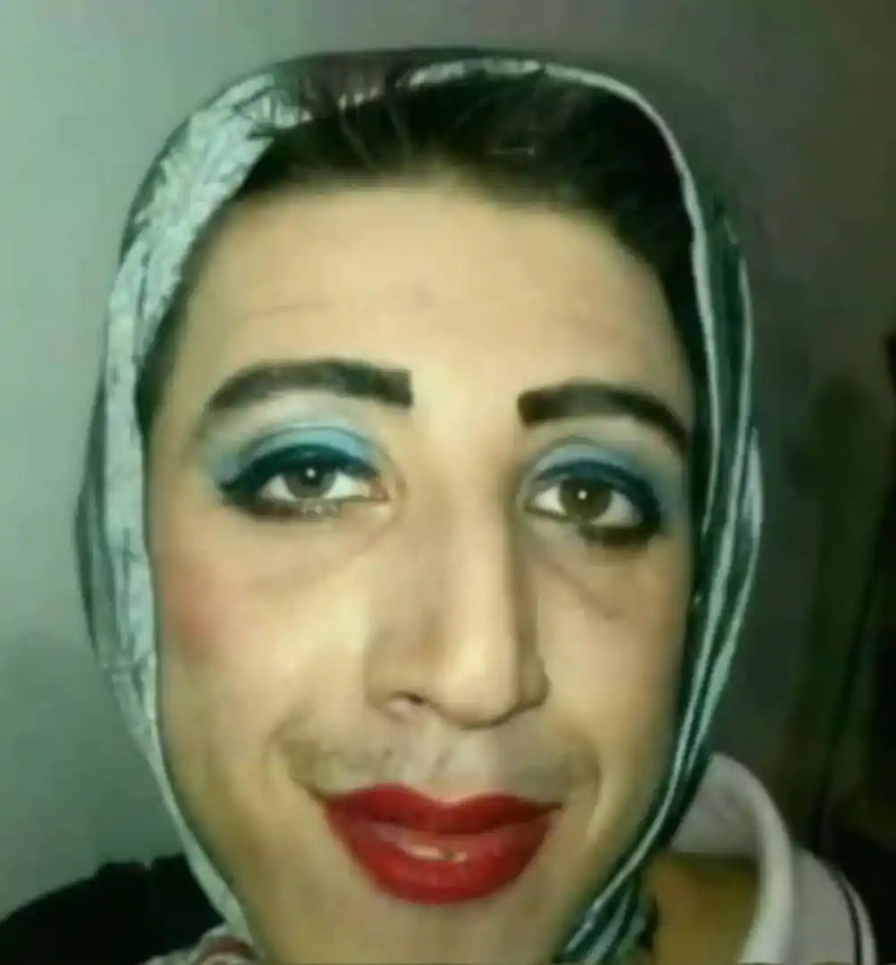 Image from فکاهی بوجی خنده😂🤣: *وقتی مردا میگن ماهم اگه آنقدر چیز میز به خودما بمالیم خوشگل میشیم😂😂...