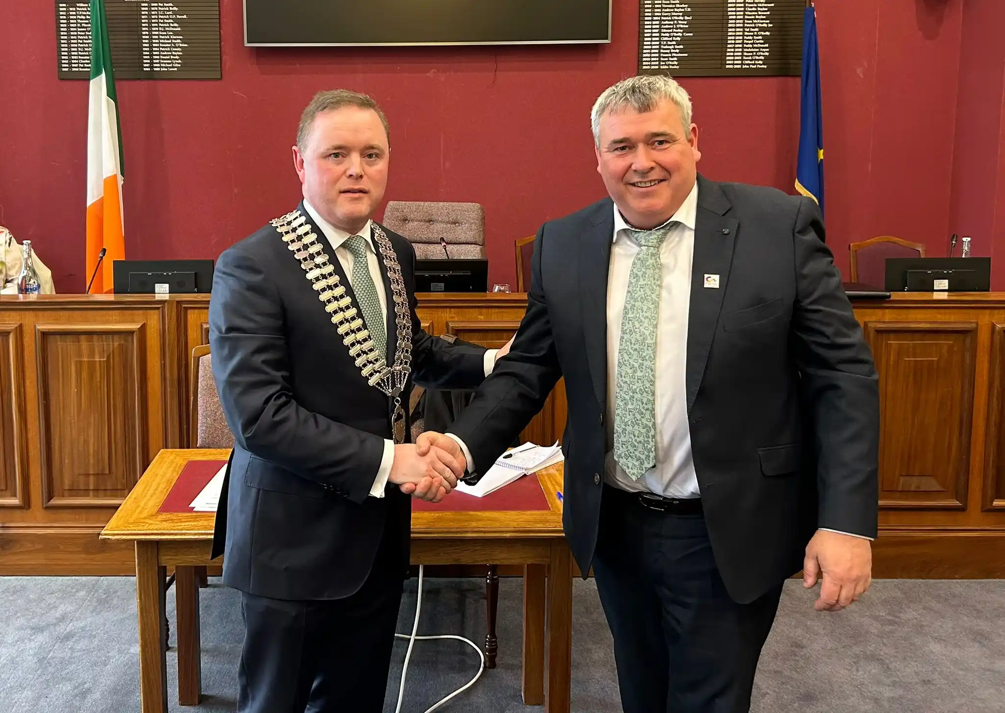 Image from Cavan County Council: Cllr John Paul Feeley has been elected Cathaoirleach of Cavan County C...