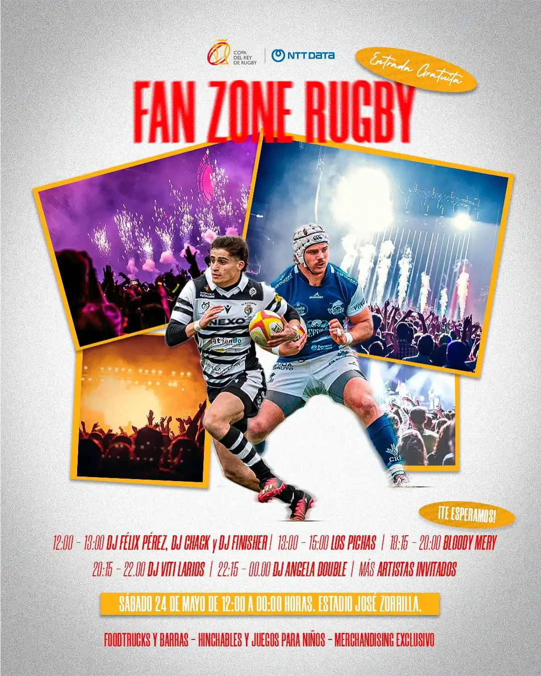 Image from España Rugby : 🎉 𝐅𝐀𝐍 𝐙𝐎𝐍𝐄 🏟️ Una fan zone de altura para engalanar la final...