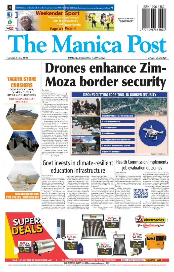 Image from Manica Post Zimpapers (Hot News From The East): Follow this link to join my WhatsApp group: https://chat.whatsapp.com/...