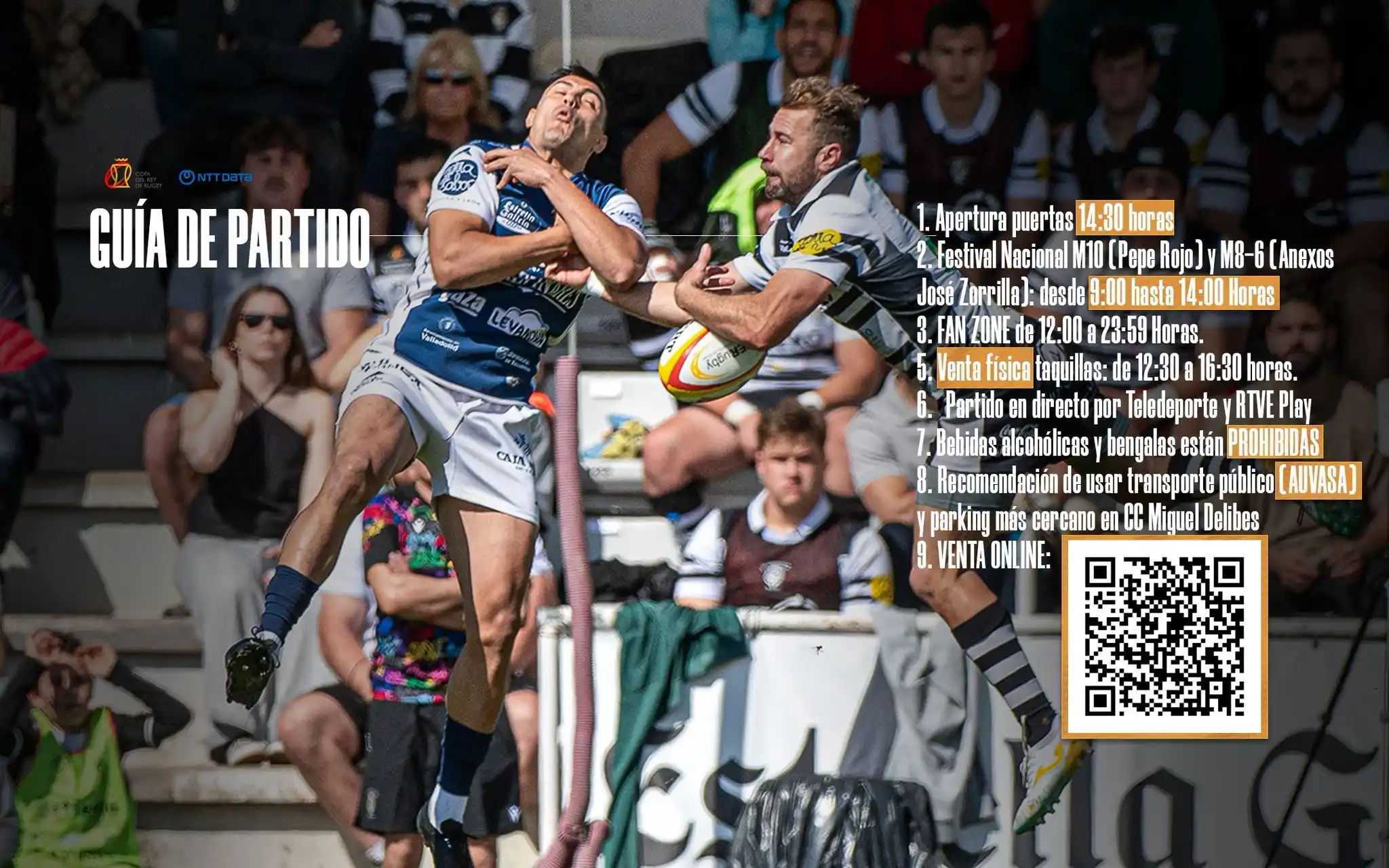 Image from España Rugby : 𝐆𝐮𝐢́𝐚 de partido. Final @NTTDataSpain Copa del Rey 2025. ‼️ <a c...