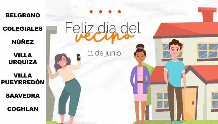 Image from Mi Belgrano: Hoy 11 de junio, en el día del vecino, queremos saludar a todos aquell...