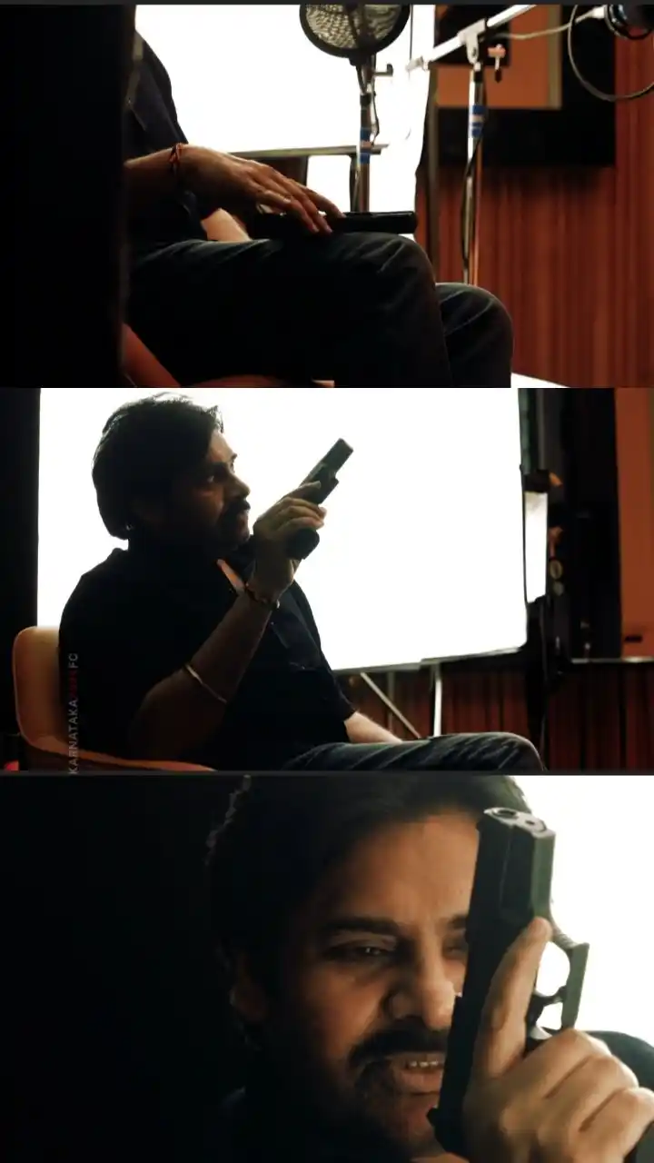 Image from 🌾𝐉𝐒𝐏-𝐒𝐎𝐂𝐈𝐀𝐋 𝐌𝐄𝐃𝐈𝐀 𝐂𝐎𝐍𝐓𝐄𝐍𝐓✡️🇮🇳🥛✊: If Handling Gun is A Subject, Then @PawanKalyan is Master in It 🔥  <a...