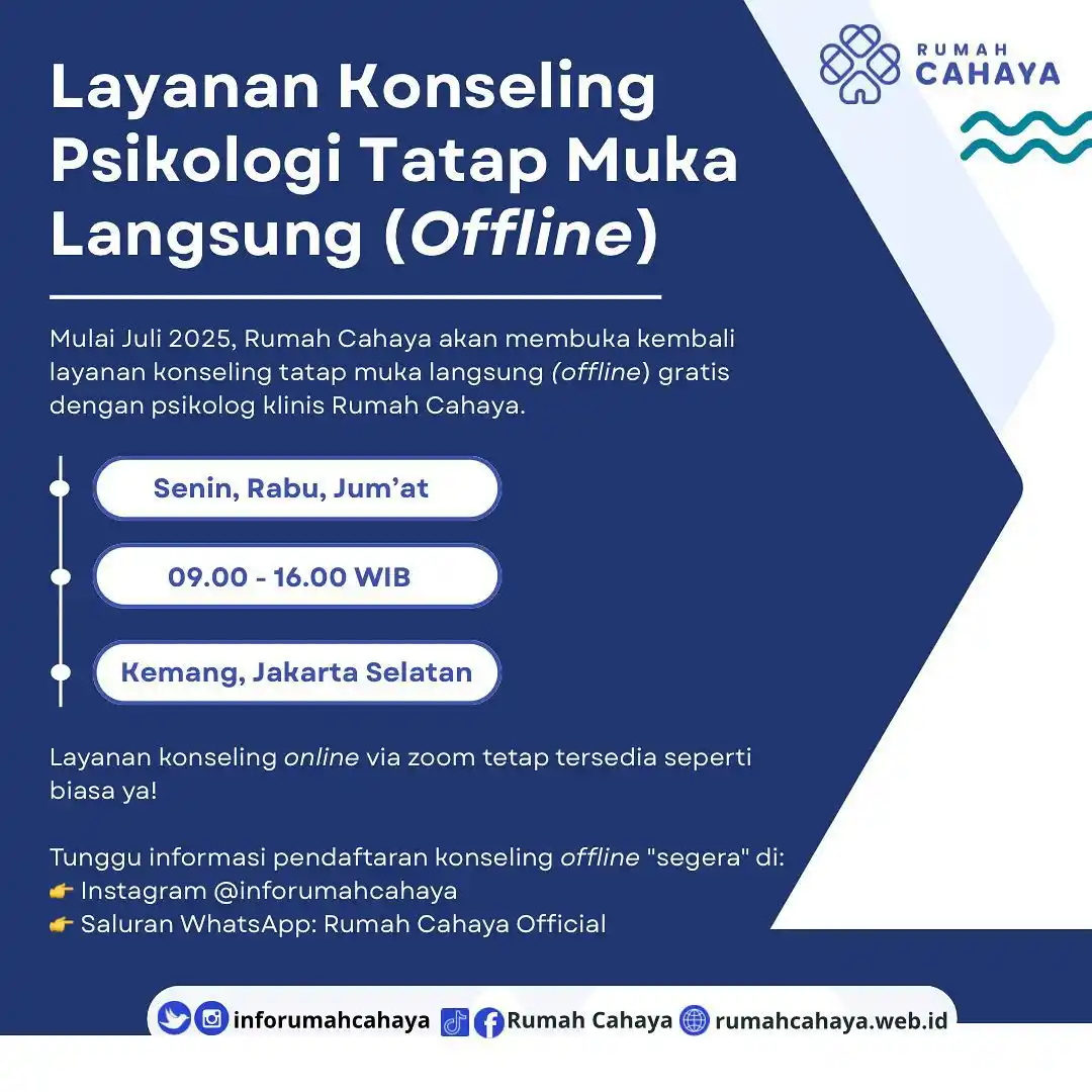 Image from Rumah Cahaya Official: ✨ Kabar baik untukmu yang berada di Jakarta! ✨ Mulai Juli 2025, Rumah...