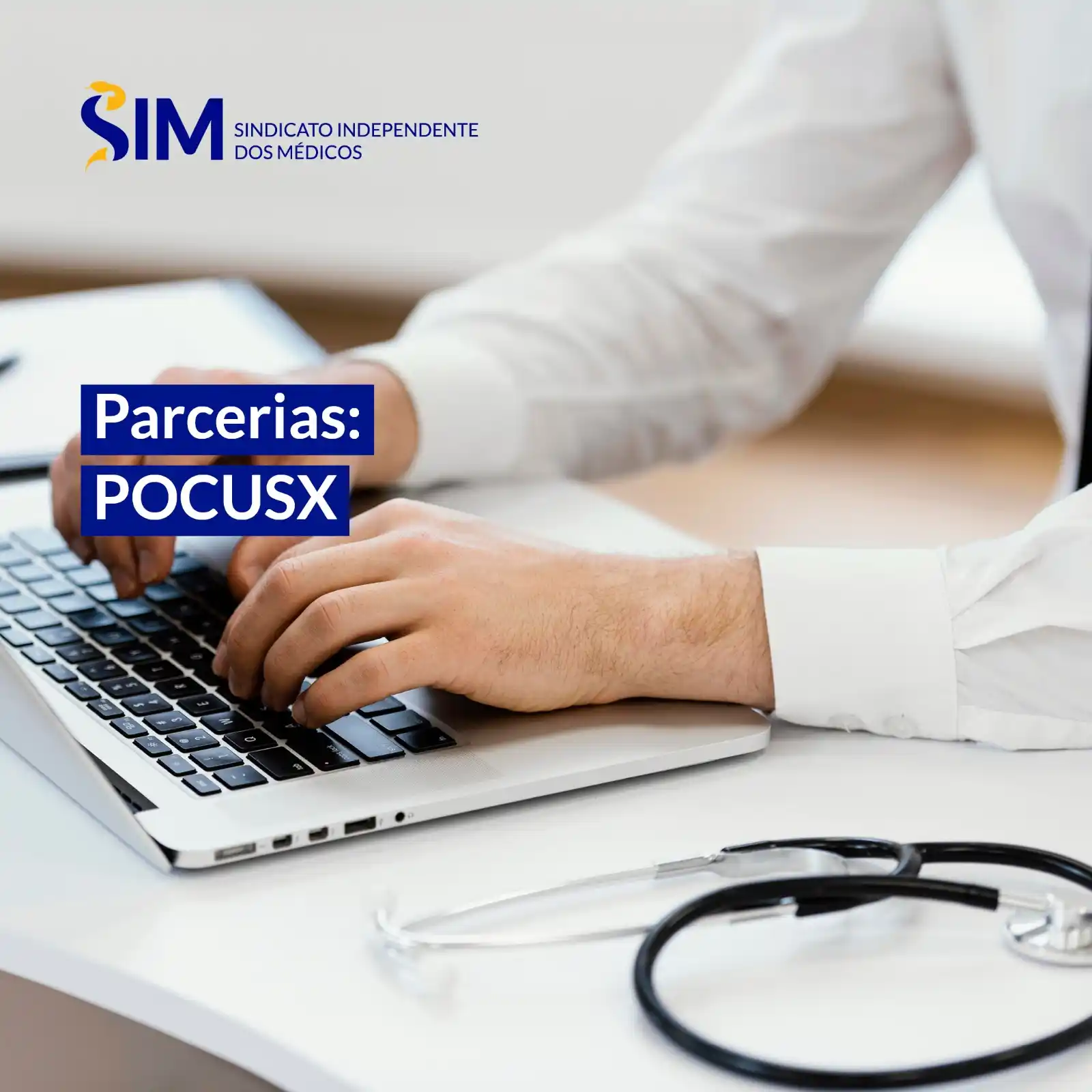 Image from SIM - Sindicato Independente dos Médicos: *POCUSX: conheça as condições exclusivas da parceria com o SIM!* Esta...
