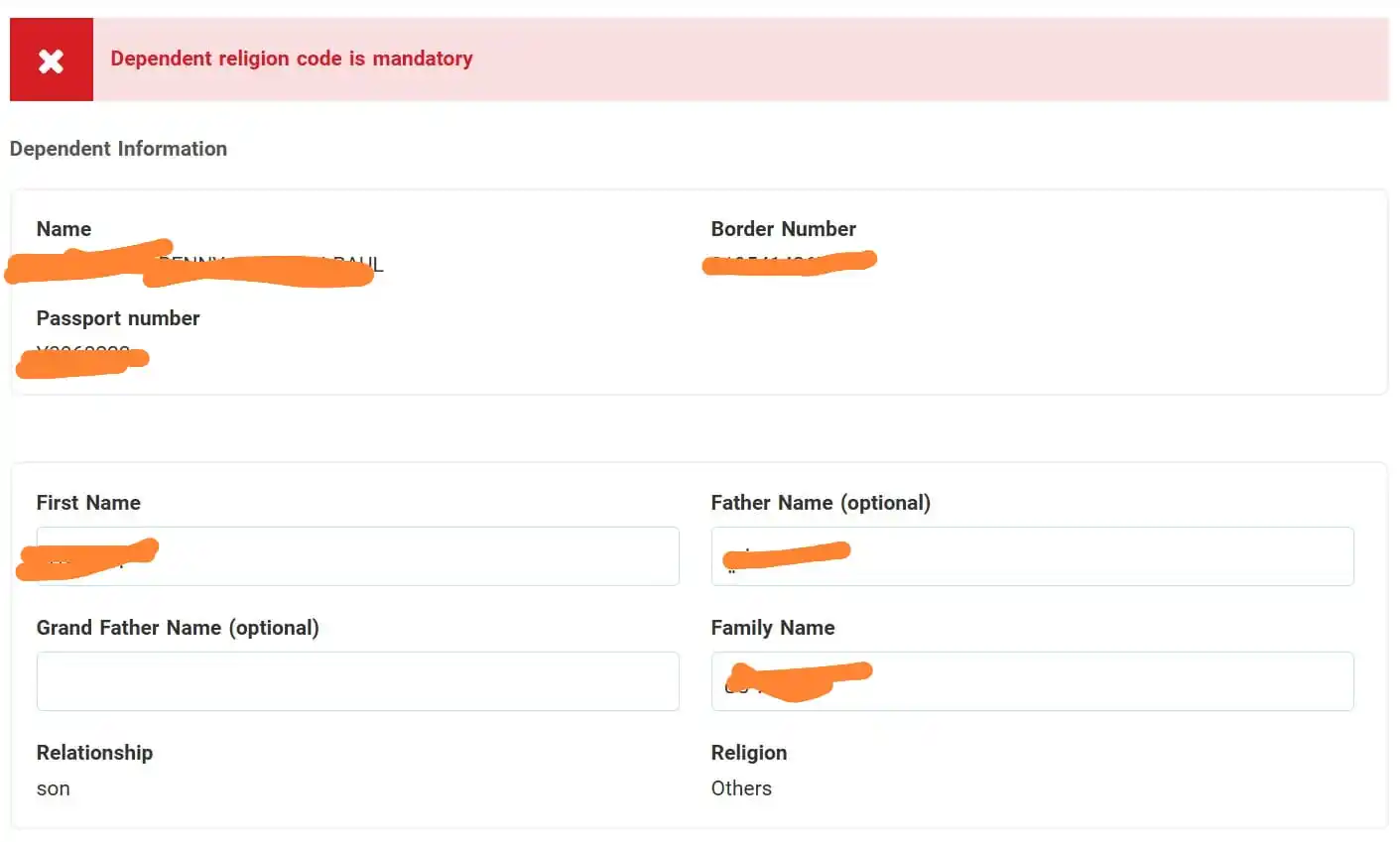 Image from சவூதிவாழ் தமிழ் மன்றம் - SaudiTamil: Question: While adding Dependent for issuing Iqama inside kingdom. Get...