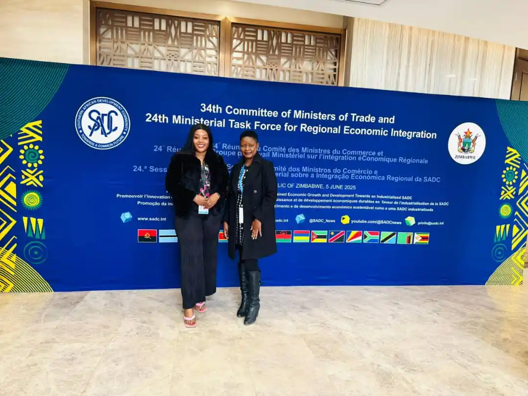 Image from Classic 263: Tafadzwa Bvocheko and Yeolanda Sigauke are at the New Parliament Build...