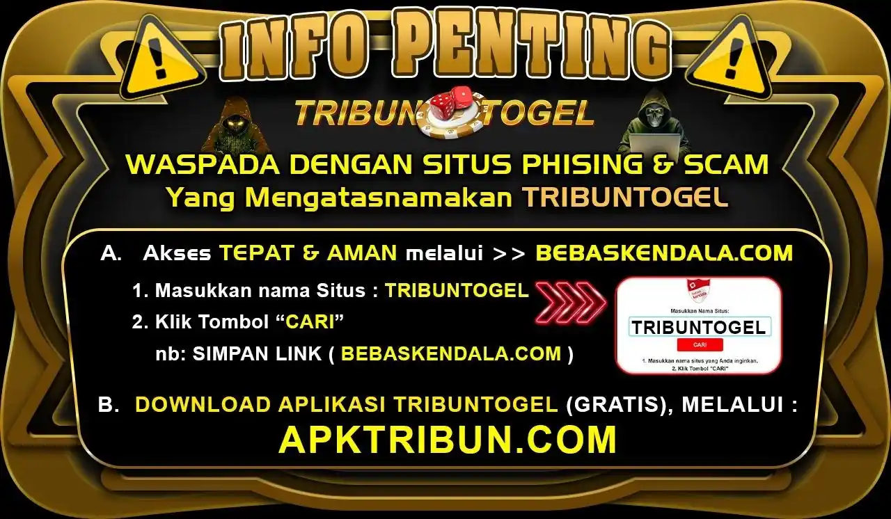 Image from TRIBUNTOGEL: WASPADA SITUS PHISING ! Mari Gunakan Link Bebas Kendala Dan Aplikasi ...
